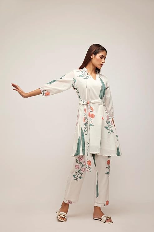Leriya Fashion White Kurti Set for Women - Image 5