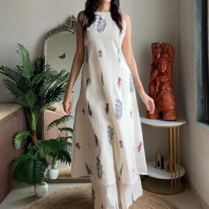 Klosia Women Pure Cotton Kurta Palazzo Set
