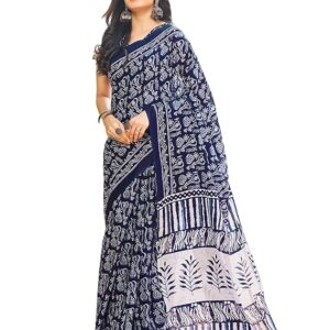 Women's Cotton Printed Ready To Wear One Minute Saree
