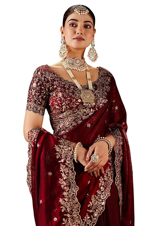 DHARMEE Women's Silk Saree