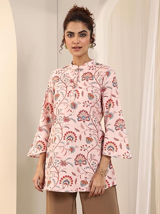 Libas Women's Silk Blend Floral Straight Kurtis - Image 6