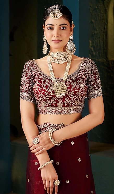 DHARMEE Women's Silk Saree - Image 3