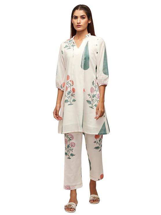 Leriya Fashion White Kurti Set for Women