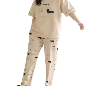 Louis Luxe Womens Korean Night Dress|| Full Pyjama Set