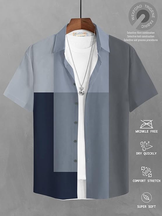 BULLMER Printed Casual Shirt for Men