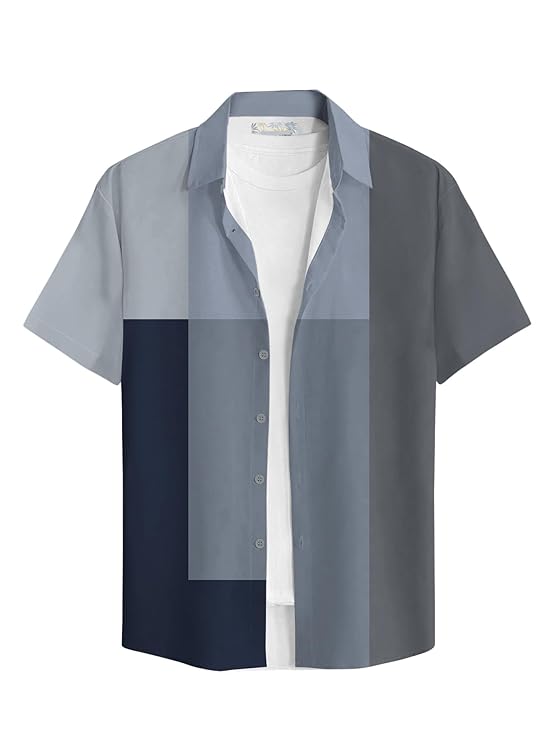 BULLMER Printed Casual Shirt for Men